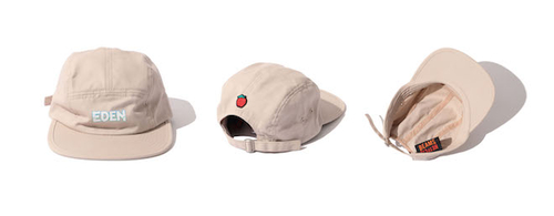 EDEN × BEAMS LOGO CAP
Color：TAUPE
Price：¥4,950（inc.tax）
Size：one size　頭周り：58cm