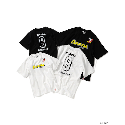 名古屋グランパス×BEAMS JAPAN Tシャツ　¥4,950（税込）、キッズ　¥3,850(税込)