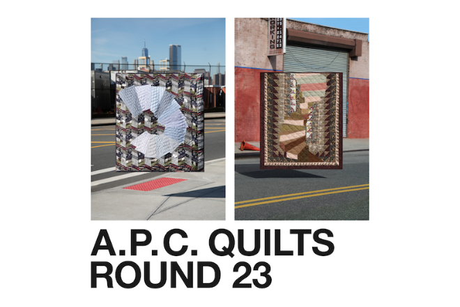 「A.P.C. QUILTS ROUND 23」第23弾が発表。キルトとサカイの