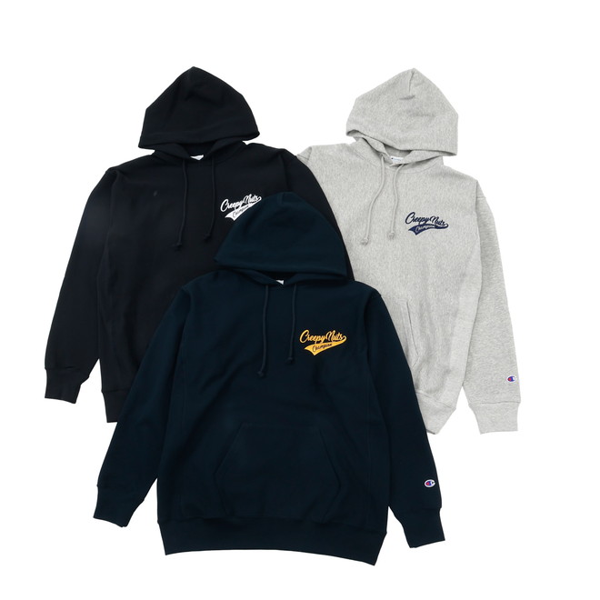 HOODED SWEATSHIRT カラー：ブラック、オックスフォードグレー、ネイビー サイズ：S,M,L,XL 価格：13,200円 