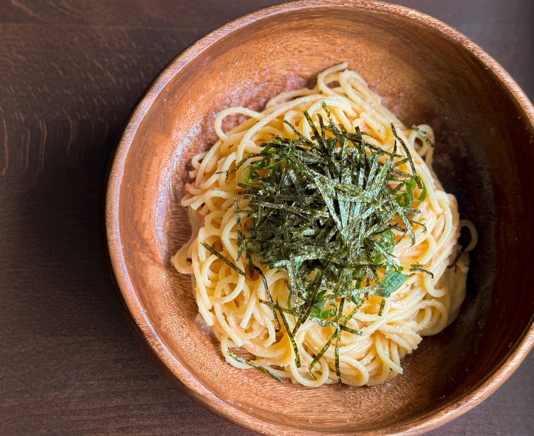 TARAKO SPAGHETTI タラコと青シソのスパゲッティ ¥1,200 (¥1,320)