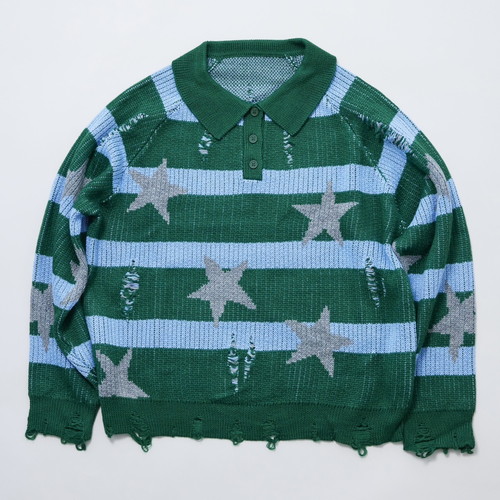 星柄ボーダーニット　16,500円(税込)